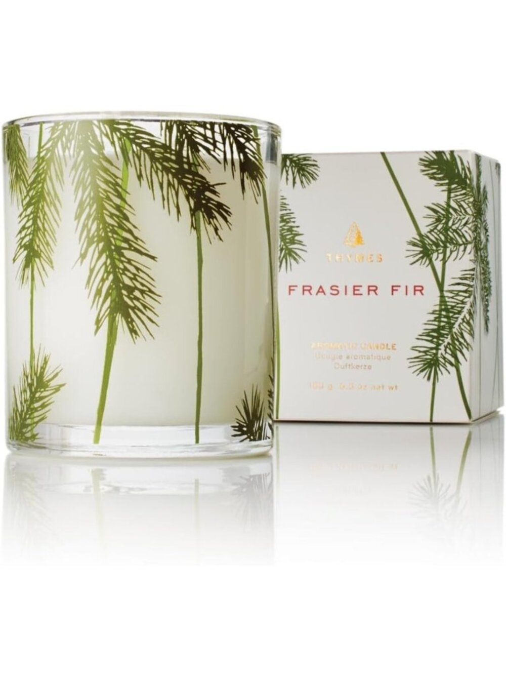 Holiday Pine Needle Candle - Scented with Siberian Fir, Cedarwood & Sandalwood